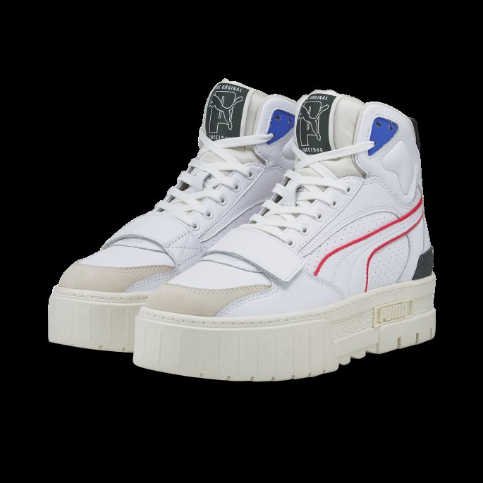Puma På Tilbud X Puma På Tilbud Mayze Mid Joggesko For Kvinner Hvit-hvisker Hvit