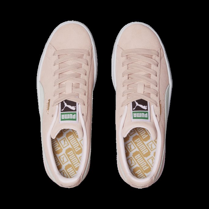 Puma På Tilbud Semsket Skinn Klassiske Xxi Joggesko For Kvinner Ferskenskinn-hvit