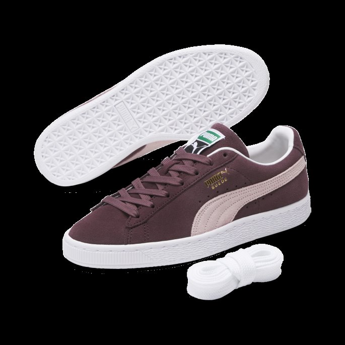 Puma På Tilbud Støvete Plommeøy Rosa-hvit Semsket Skinn Klassiske Xxi Joggesko For Kvinner