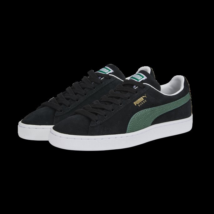 Svart-dyp Skog-hvit Semsket Skinn Klassiske Xxi Joggesko For Kvinner Puma På Salg