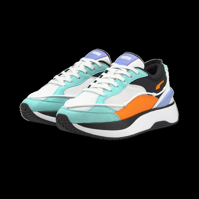 White-elektro Aqua Cruise Rider Blonder Dame Joggesko Puma På Tilbud