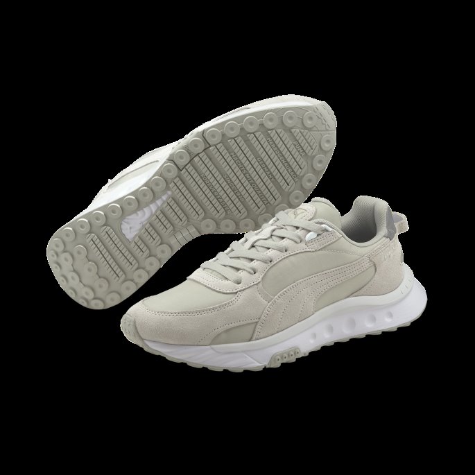 Puma På Tilbud Nimbus Skygrå Fiolett Wild Rider Pickup Joggesko