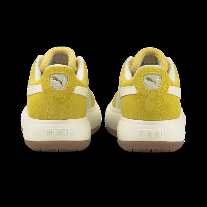 Puma På Tilbud Super Sitron-marshmallow-gum 3 Semsket Skinn Mayu Up Joggesko For Kvinner