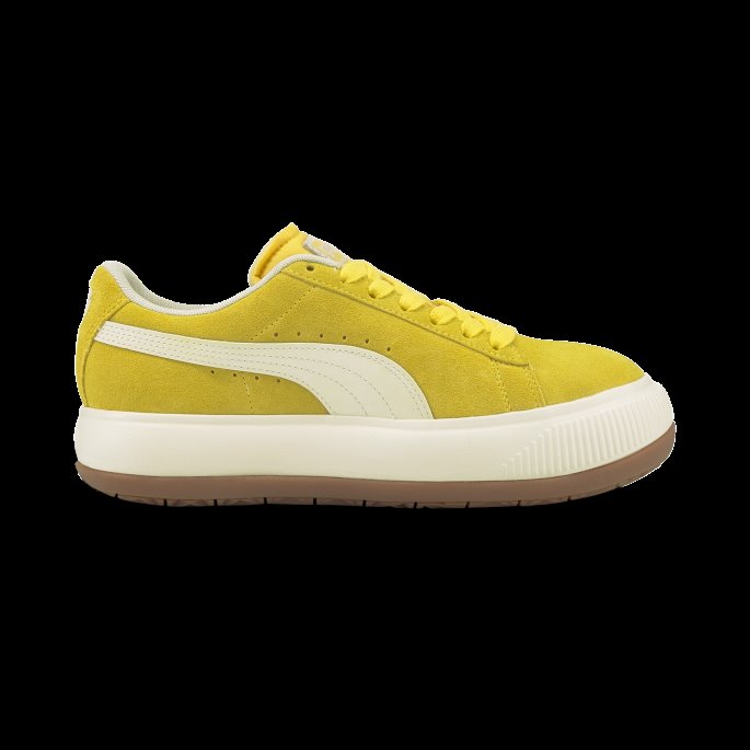 Puma På Tilbud Super Sitron-marshmallow-gum 3 Semsket Skinn Mayu Up Joggesko For Kvinner