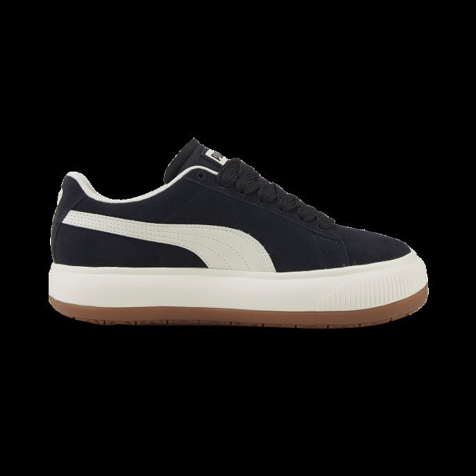 Black-marshmallow-gum 3 Puma På Tilbud Semsket Skinn Mayu Up Dame Joggesko