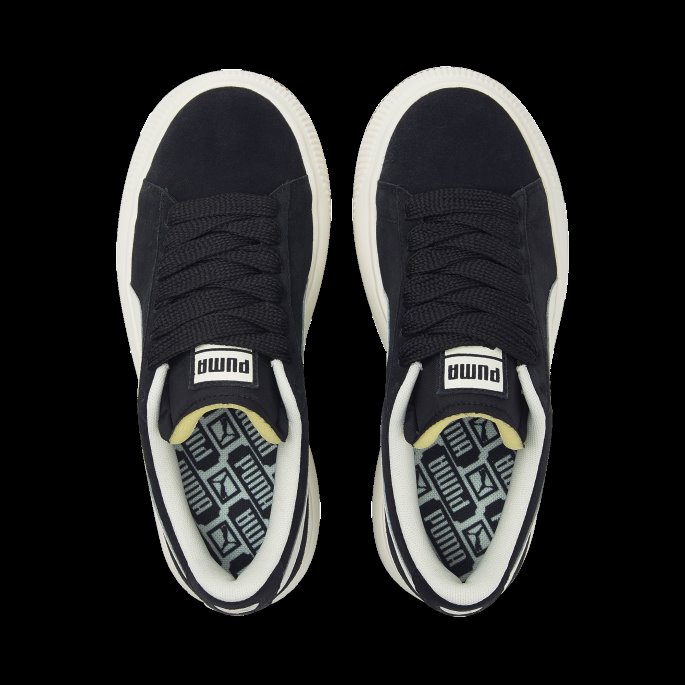 Semsket Skinn Mayu Up Kvinners Joggesko Black-marshmallow-gum 3 Puma På Tilbud
