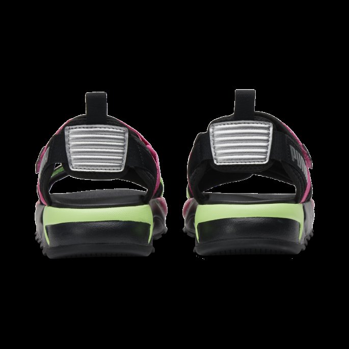 Puma På Tilbud Rs-sandal Gid Damesandaler Svart-sjokkerende Rosa-brusende Lime