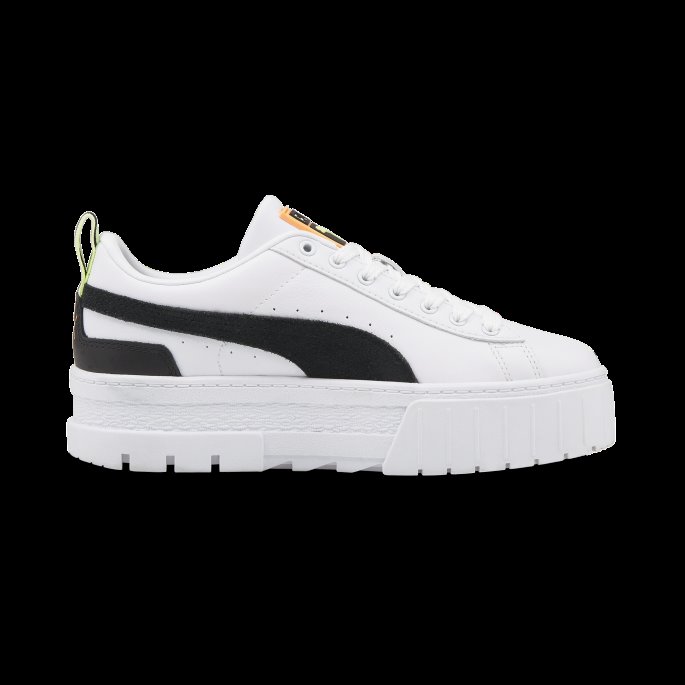 Puma På Tilbud Mayze Joggesko For Kvinner Hvit-svart-fizzy Light