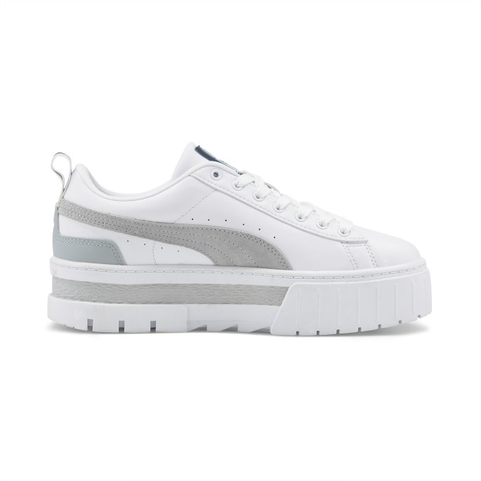 Mayze Dame Joggesko Puma På Tilbud Hvit-bre Grå-team Gull