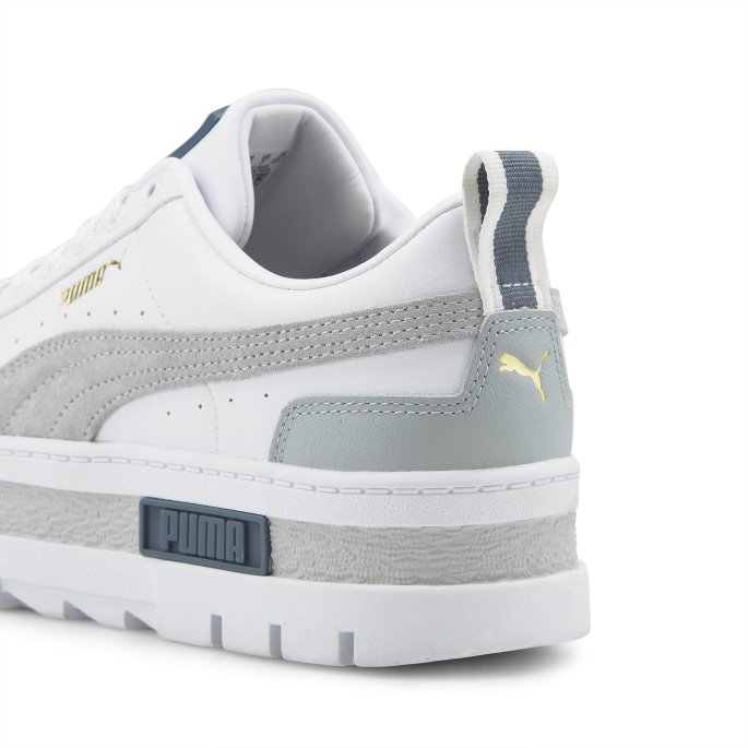 Mayze Dame Joggesko Puma På Tilbud Hvit-bre Grå-team Gull