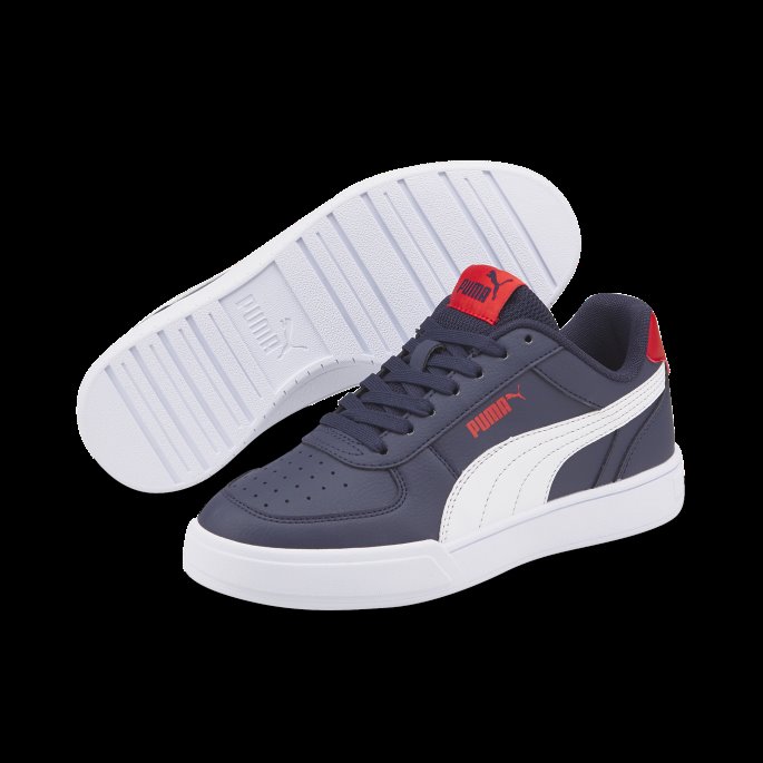 Peacoat-white-high Risk Red Caven Ungdomstrenere Puma På Salg