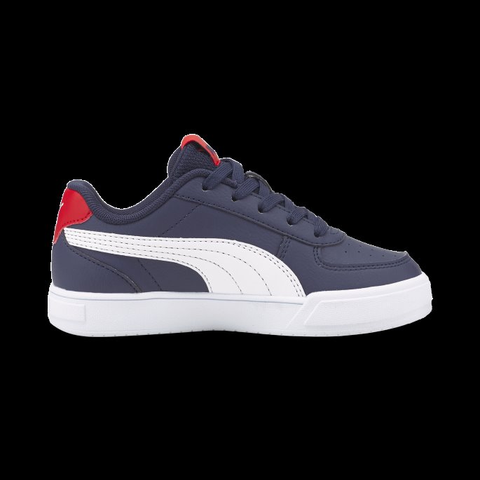 Peacoat-white-high Risk Red Caven Barnesko Puma På Tilbud