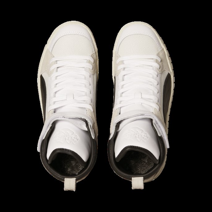 Puma På Salg High Court Regal Ralph Sampson Mid Joggesko For Kvinner Whisper Hvit-svart