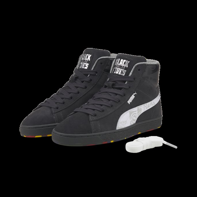 Black Fives Semsket Herre Joggesko Puma På Tilbud Phantom Black-white