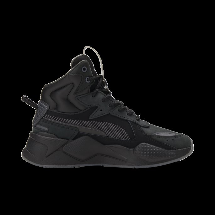 Rs-x Mid Militia Joggesko Store Barn Puma På Tilbud Svart-asfalt-duskregn
