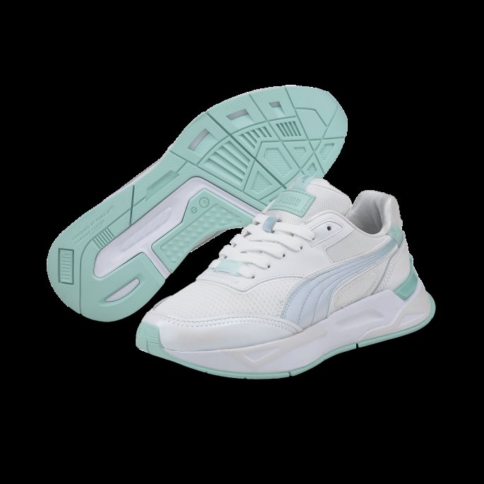 Mirage Sport Glow Dame Joggesko Puma På Tilbud Hvit-eggskall Blå