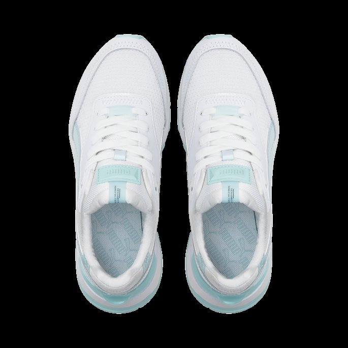 Mirage Sport Glow Dame Joggesko Puma På Tilbud Hvit-eggskall Blå