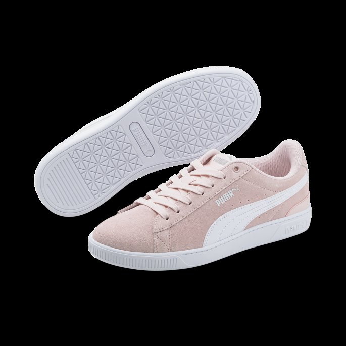 Vikky V3 Damesko Kritt Rosa-hvit-sølv Puma På Tilbud