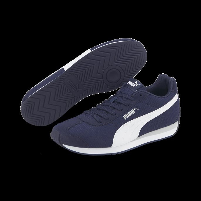 Peacoat-white Puma På Tilbud Turin 3 Trenere