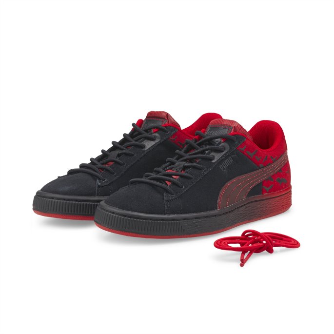 Puma På Tilbud X Batman Semsket Klassiske Ungdomssneakers Svart