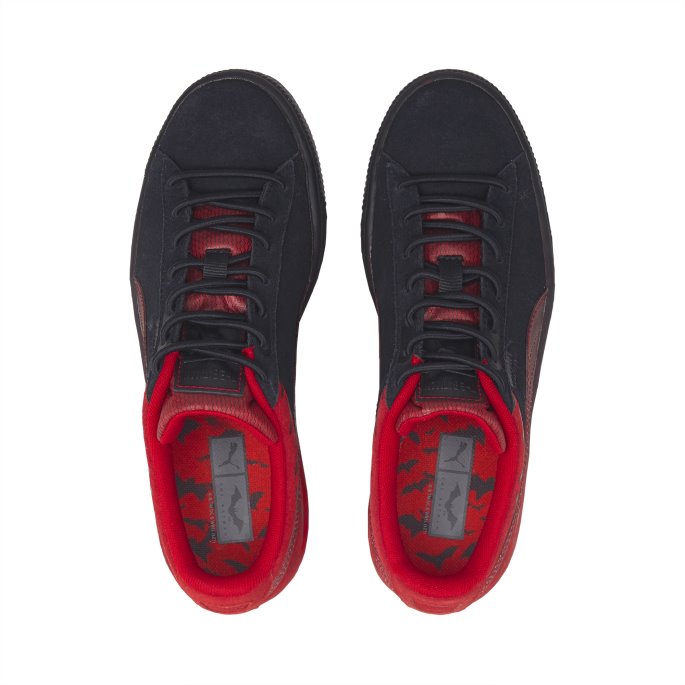 Puma På Tilbud X Batman Semsket Klassiske Sneakers Store Barn Sorte
