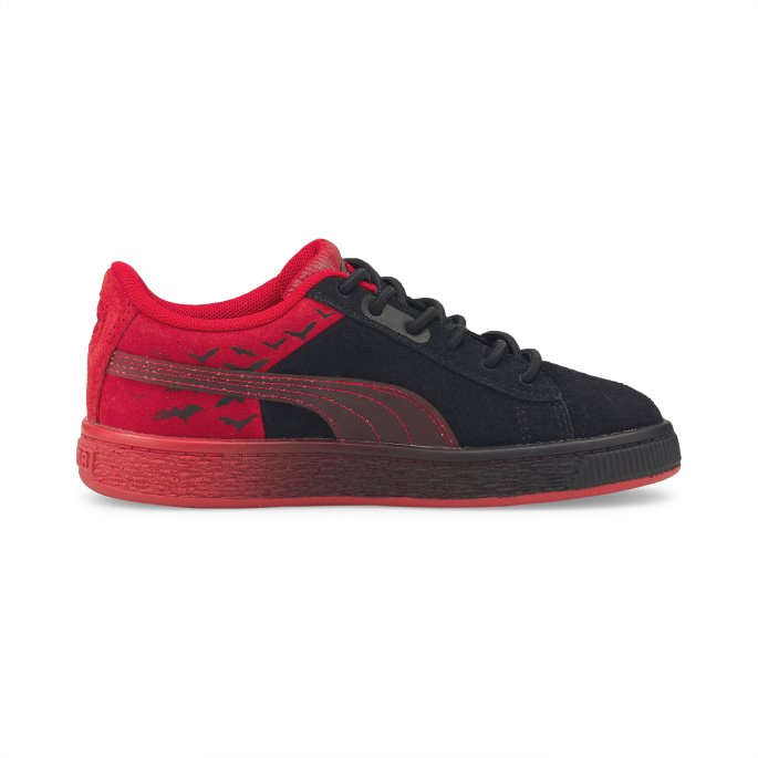 Puma På Tilbud X Batman Semsket Skinn Klassiske Batman Små Barnesko Svart