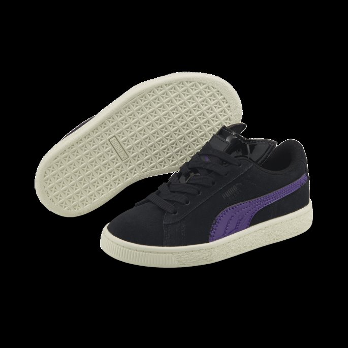 Puma På Tilbud X Batman Semsket Skinn Klassiske Catwoman Små Barnesko Svart