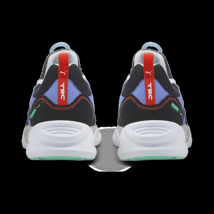 Asfalt-svart-elektro Lilla Puma På Tilbud Trc Blaze The Triangle Trainers