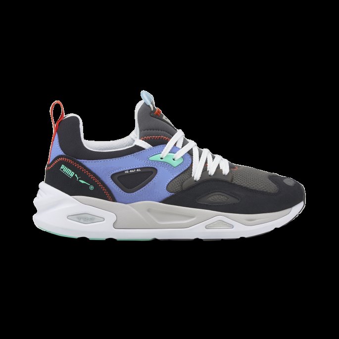 Asfalt-svart-elektro Lilla Puma På Tilbud Trc Blaze The Triangle Trainers