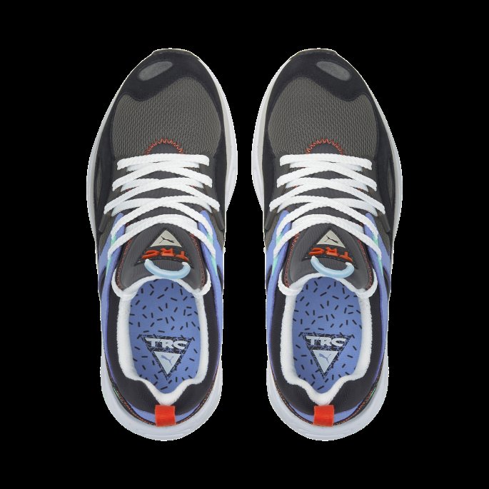 Asfalt-svart-elektro Lilla Puma På Tilbud Trc Blaze The Triangle Trainers