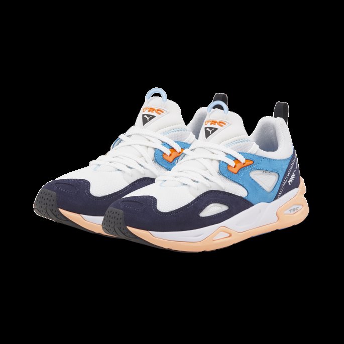 Hvit-peacoat-pulserende Oransje Trc Blaze The Triangle Trainers Puma På Tilbud
