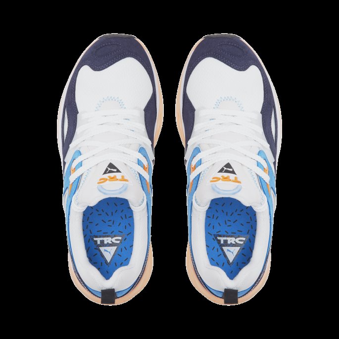 Hvit-peacoat-pulserende Oransje Trc Blaze The Triangle Trainers Puma På Tilbud