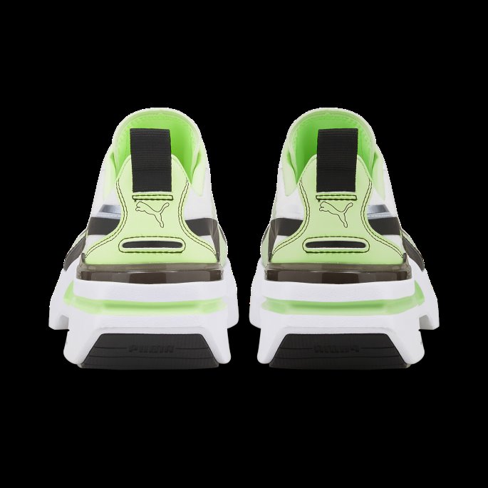 Kosmo Rider Joggesko For Kvinner White-fizzy Lime Puma På Tilbud