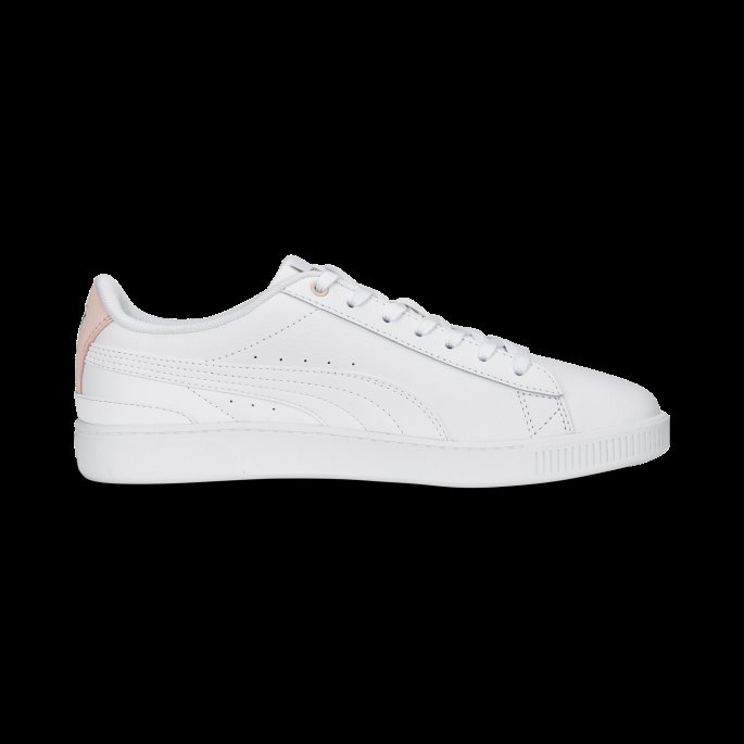 Puma På Tilbud Vikky V3 Skinn Damesko Hvit-rosa Dust-gull
