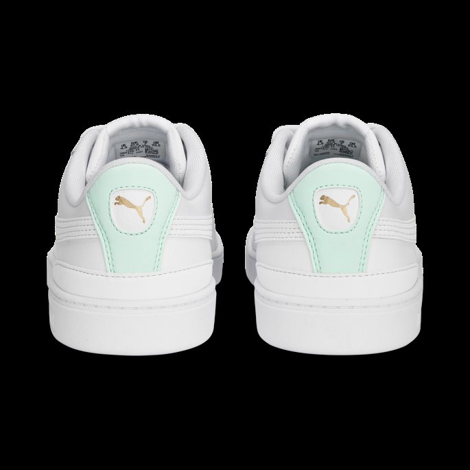 Puma På Tilbud Vikky V3 Skinn Damesko Hvit-minty Burst-gull