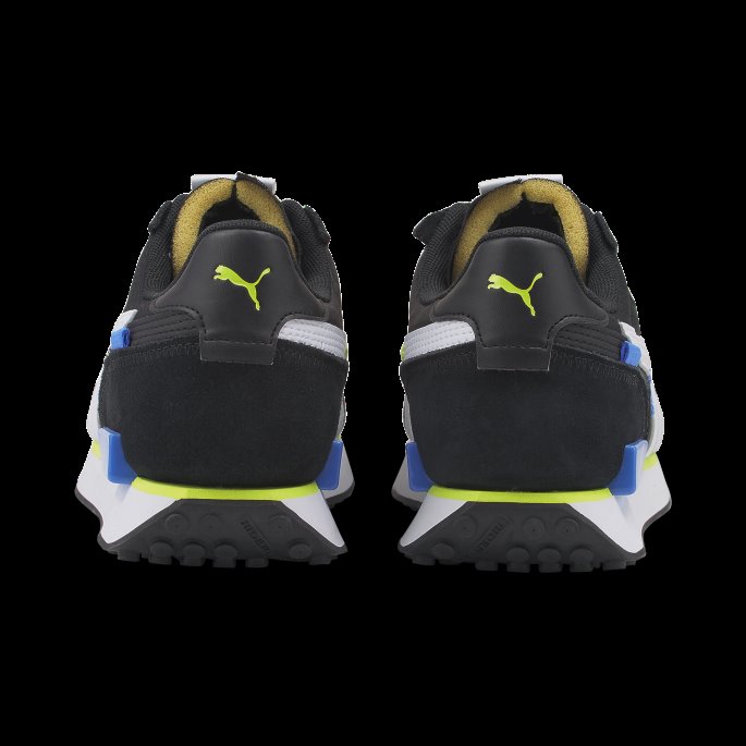 Future Rider Displaced Trainers Black-white-lime Squeeze Puma På Salg