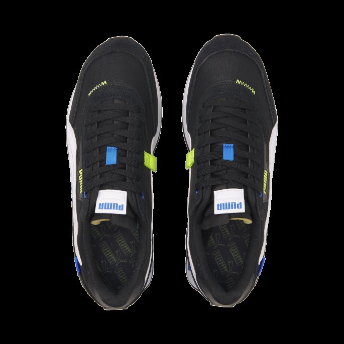 Future Rider Displaced Trainers Black-white-lime Squeeze Puma På Salg