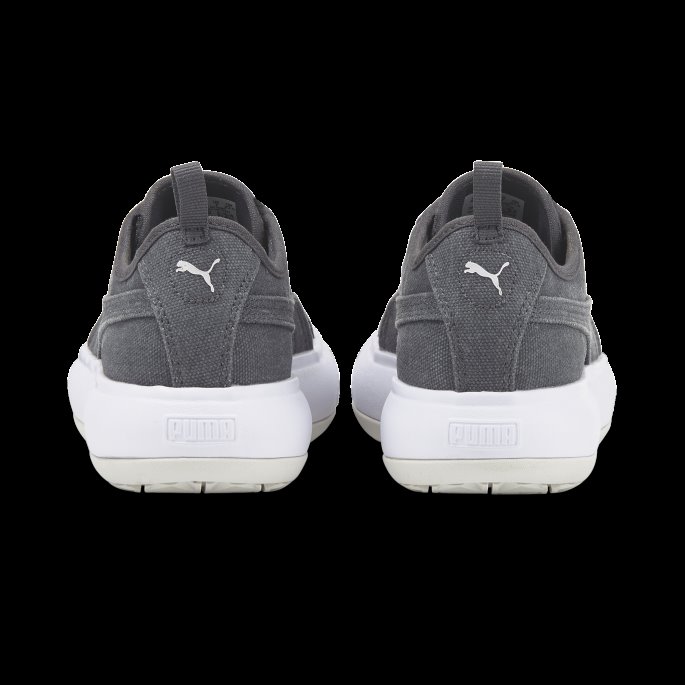 Ibenholt-hvit-nimbus Cloud Puma På Tilbud Semsket Mayu Canvas Sneaker