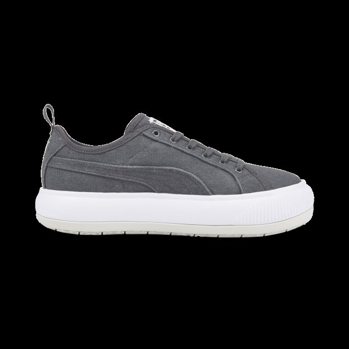 Ibenholt-hvit-nimbus Cloud Puma På Tilbud Semsket Mayu Canvas Sneaker
