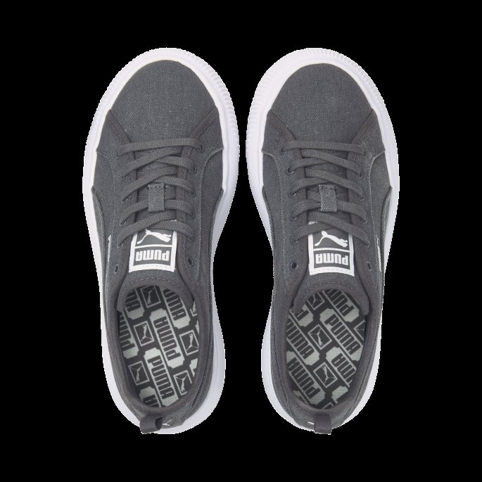Ibenholt-hvit-nimbus Cloud Puma På Tilbud Semsket Mayu Canvas Sneaker