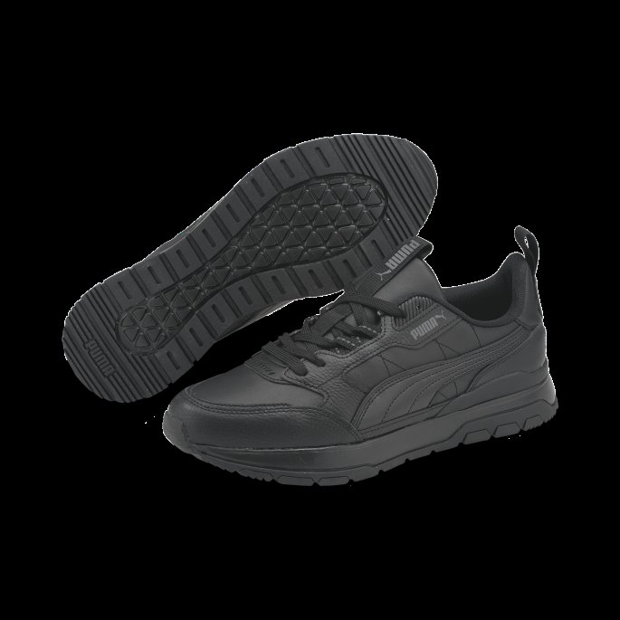 Puma På Tilbud Svart-svarte R78 Trek Skinn Joggesko