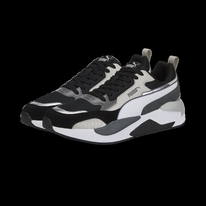X-ray2 Square Sd Treningssko Svart-fiolett-castlerock-sølv Puma På Salg