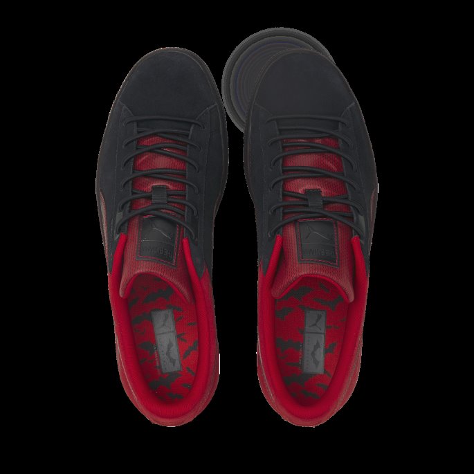 Puma På Tilbud X Batman Semsket Klassiske Sneakers Svart-barbados Kirsebær