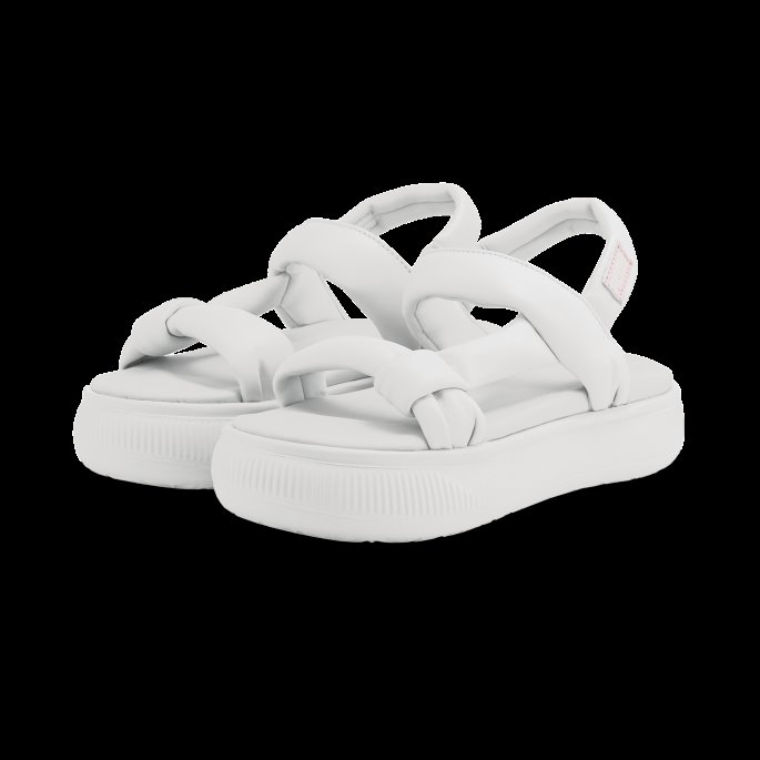 Puma På Tilbud Semsket Skinn Mayu Sommer Damesandaler Nimbus Sky-kritt Rosa