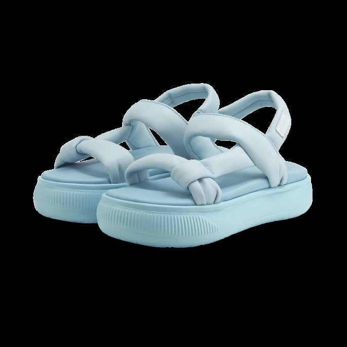 Semsket Skinn Mayu Sommer Damesandaler Puma På Tilbud Akvamarin-hvit