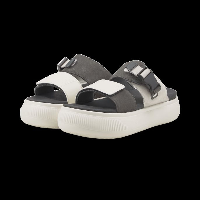 Marshmallow-shadow-elfenben Glød Semsket Skinn Mayu Damesandaler Puma På Salg