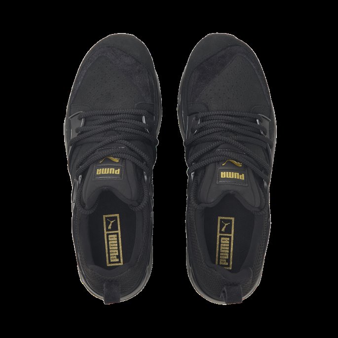 Puma På Tilbud Black-team Gull Blaze Of Glory Premium Joggesko