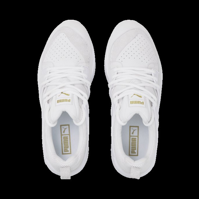 Hvit-nimbus Cloud-team Gull Puma På Salg Blaze Of Glory Premium Joggesko