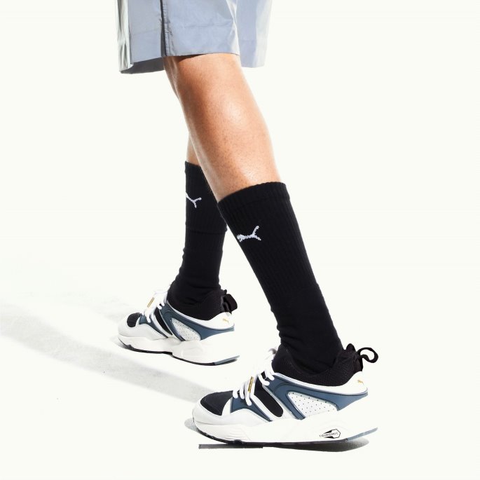 Blaze Of Glory Premium Joggesko Black-slate-whisper White Puma På Tilbud