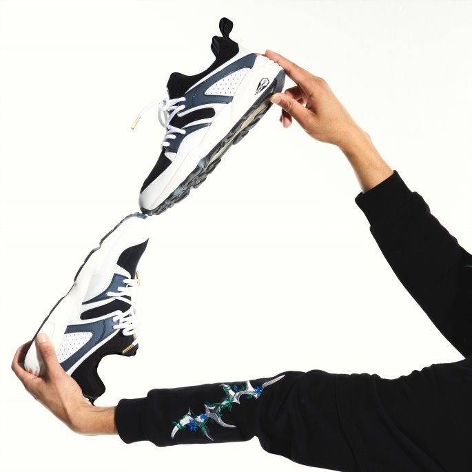 Blaze Of Glory Premium Joggesko Black-slate-whisper White Puma På Tilbud